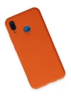 BFS  Huawei P20 Lite Kılıf Nano içi Kadife Silikon - Turuncu
