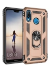 BFS  Huawei P20 Lite Kılıf Sofya Yüzüklü Silikon Kapak - Gold