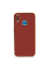 BFS  Huawei P20 Lite Kılıf Volet Silikon - Kırmızı