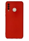 BFS  Huawei P30 Lite Kılıf Nano içi Kadife Silikon - Kırmızı