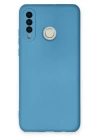 BFS  Huawei P30 Lite Kılıf Nano içi Kadife Silikon - Mavi