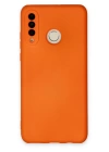 BFS  Huawei P30 Lite Kılıf Nano içi Kadife Silikon - Turuncu