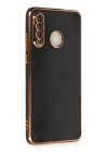 BFS  Huawei P30 Lite Kılıf Volet Silikon - Siyah