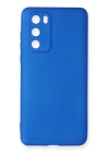 BFS  Huawei P40 Kılıf First Silikon - Mavi
