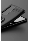 BFS  Huawei P40 Kılıf Range Yüzüklü Silikon - Siyah
