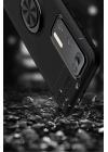 BFS  Huawei P40 Kılıf Range Yüzüklü Silikon - Siyah-Mavi