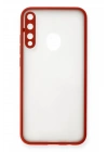 BFS  Huawei P40 Lite E Kılıf Montreal Silikon Kapak - Kırmızı