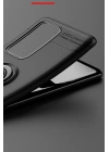 BFS  Huawei P40 Pro Kılıf Range Yüzüklü Silikon - Siyah