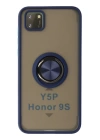 BFS  Huawei Y5P Kılıf Montreal Yüzüklü Silikon Kapak - Lacivert