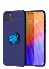 BFS  Huawei Y5P Kılıf Range Yüzüklü Silikon - Mavi