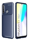 BFS  Huawei Y6P Kılıf Auto Focus Karbon Kapak - Lacivert