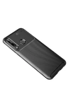 BFS  Huawei Y6P Kılıf Auto Focus Karbon Kapak - Siyah