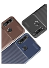 BFS  Huawei Y6P Kılıf Auto Focus Karbon Kapak - Siyah