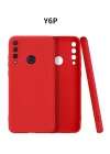 BFS  Huawei Y6P Kılıf First Silikon - Kırmızı