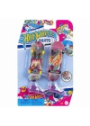 BFS   HXL17 Hot Wheels Skate Retro Temalı İkili Parmak Kaykay ve Ayakkabı Paketi