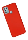 BFS  İnfinix Hot 10 Play Kılıf Nano içi Kadife Silikon - Kırmızı