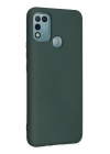 BFS  İnfinix Hot 10 Play Kılıf Nano içi Kadife Silikon - Koyu Yeşil