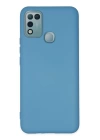 BFS  İnfinix Hot 10 Play Kılıf Nano içi Kadife Silikon - Mavi
