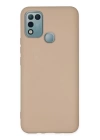 BFS  İnfinix Hot 10 Play Kılıf Nano içi Kadife Silikon - Pudra