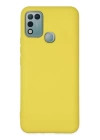 BFS  İnfinix Hot 10 Play Kılıf Nano içi Kadife Silikon - Sarı