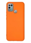 BFS  İnfinix Hot 10 Play Kılıf Nano içi Kadife Silikon - Turuncu