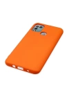 BFS  İnfinix Hot 10 Play Kılıf Nano içi Kadife Silikon - Turuncu