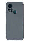 BFS  İnfinix Hot 11s Kılıf Nano içi Kadife Silikon - Gri