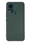 BFS  İnfinix Hot 11s Kılıf Nano içi Kadife Silikon - Koyu Yeşil