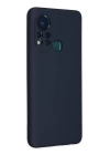 BFS  İnfinix Hot 11s Kılıf Nano içi Kadife Silikon - Lacivert
