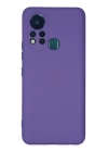 BFS  İnfinix Hot 11s Kılıf Nano içi Kadife Silikon - Mor