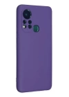 BFS  İnfinix Hot 11s Kılıf Nano içi Kadife Silikon - Mor