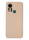 BFS  İnfinix Hot 11s Kılıf Nano içi Kadife Silikon - Pudra