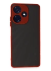 BFS  İnfinix Hot 30 4G Kılıf Montreal Silikon Kapak - Kırmızı