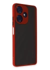 BFS  İnfinix Hot 30 4G Kılıf Montreal Silikon Kapak - Kırmızı