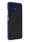BFS  İnfinix Hot 30 4G Kılıf Montreal Silikon Kapak - Lacivert