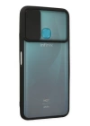 BFS  İnfinix Hot 9 Kılıf Palm Buzlu Kamera Sürgülü Silikon - Siyah