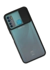 BFS  İnfinix Hot 9 Kılıf Palm Buzlu Kamera Sürgülü Silikon - Siyah
