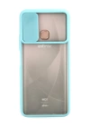 BFS  İnfinix Hot 9 Kılıf Palm Buzlu Kamera Sürgülü Silikon - Turkuaz
