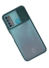 BFS  İnfinix Hot 9 Kılıf Palm Buzlu Kamera Sürgülü Silikon - Yeşil