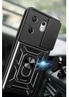 BFS  İnfinix Zero 30 4G Kılıf Pars Lens Yüzüklü Silikon - Lacivert