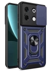 BFS  İnfinix Zero 30 5G Kılıf Pars Lens Yüzüklü Silikon - Lacivert