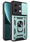 BFS  İnfinix Zero 30 5G Kılıf Pars Lens Yüzüklü Silikon - Yeşil