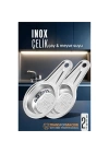 BFS  Inox Çelik Çay Süzgeci - Meyve Suyu Süzgeci  - Profesyoneller İçin 2 li SET Paslanmaz Çelik