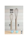 BFS  Inox Çelik Çırpıcı + Uzun Kısa 2 li Çırpıcı Seti
