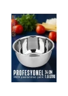 BFS  Inox Kase  - 24 Cm 1.6 Litre Karıştırma Kabı Profesyonel 304 Paslanmaz Çelik