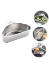 BFS Inox Lavabo Köşe Süzgeci Organizer 304 Paslanmaz Çelik