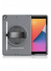 BFS iPad 10.2 (7.nesil) Kılıf Hand Strap Tablet Kılıfı - Gri