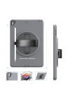 BFS  iPad 10.2 (7.nesil) Kılıf Hand Strap Tablet Kılıfı - Gri