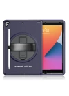BFS  iPad 10.2 (7.nesil) Kılıf Hand Strap Tablet Kılıfı - Lacivert