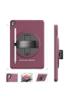 BFS  iPad 10.2 (7.nesil) Kılıf Hand Strap Tablet Kılıfı - Mürdüm